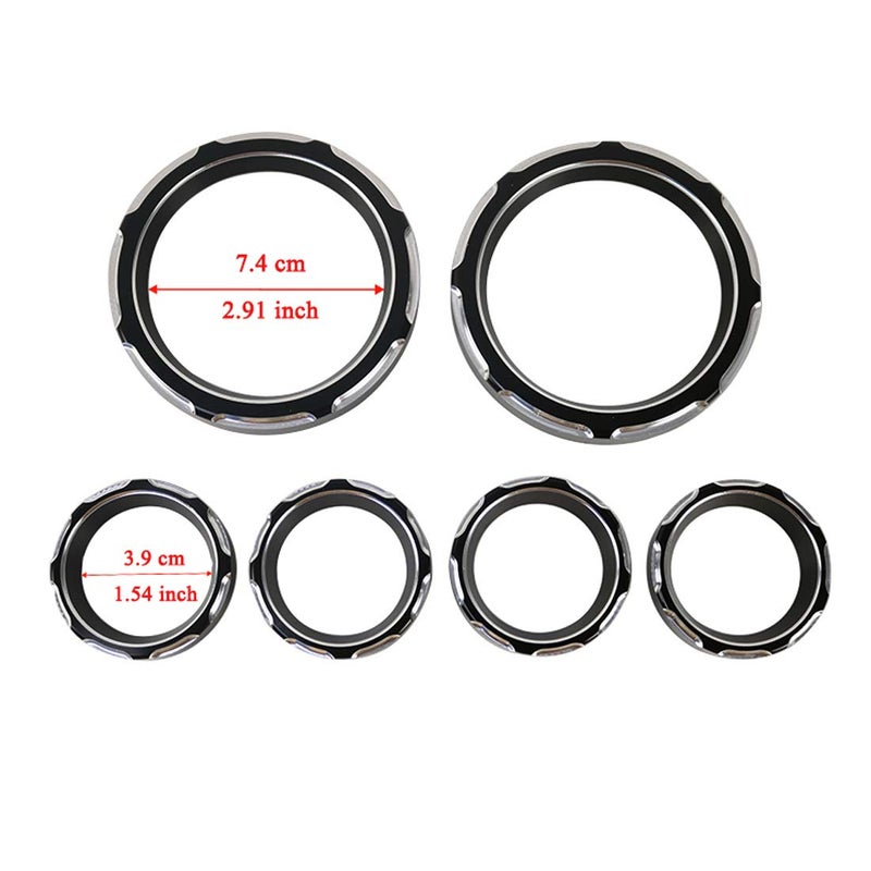 MORYEN Speedometer Gauge Burst Bezel Kit Instrument Cover Board for Harley touring Road Glide Street Glide 1996-2013 - Image 3